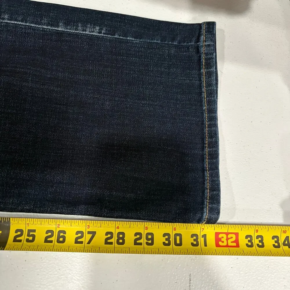 Lucky Brand 181 Relaxed Straight Fit Dark Wash Jeans Men’s 33X32